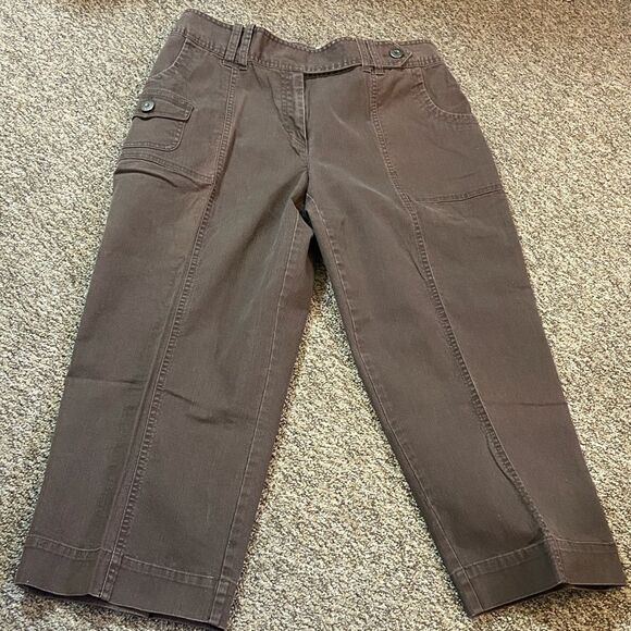 Ruby Rd Brown Cargo Pants Size 10 - Picture 7 of 11